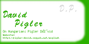 david pigler business card